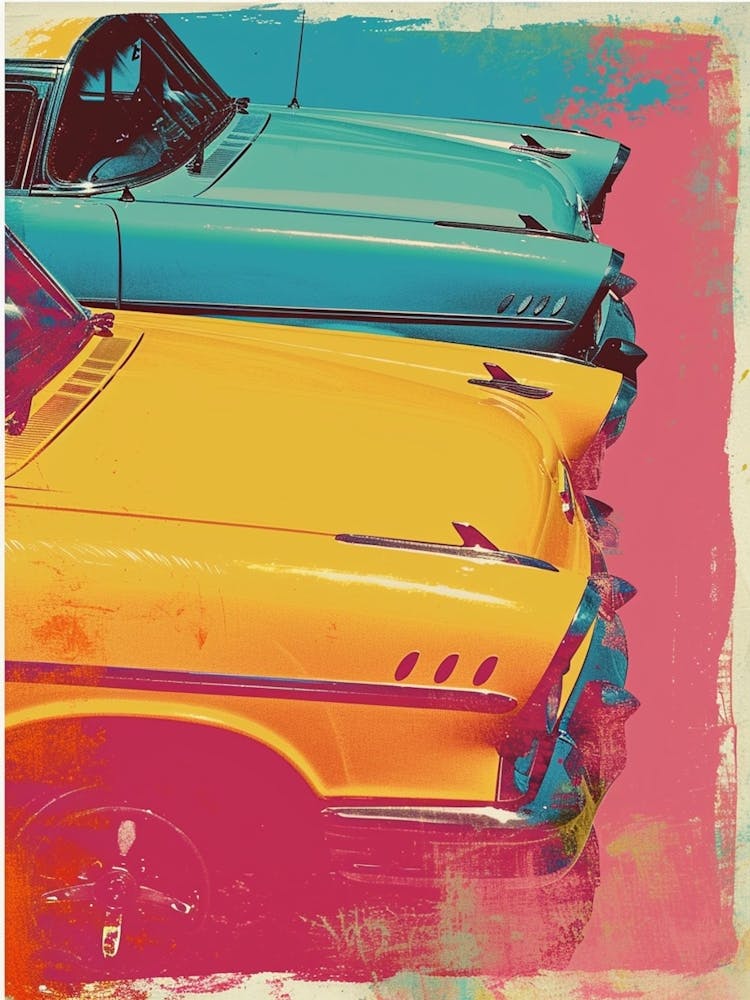 Classic Cars Polaroid Inspired 2