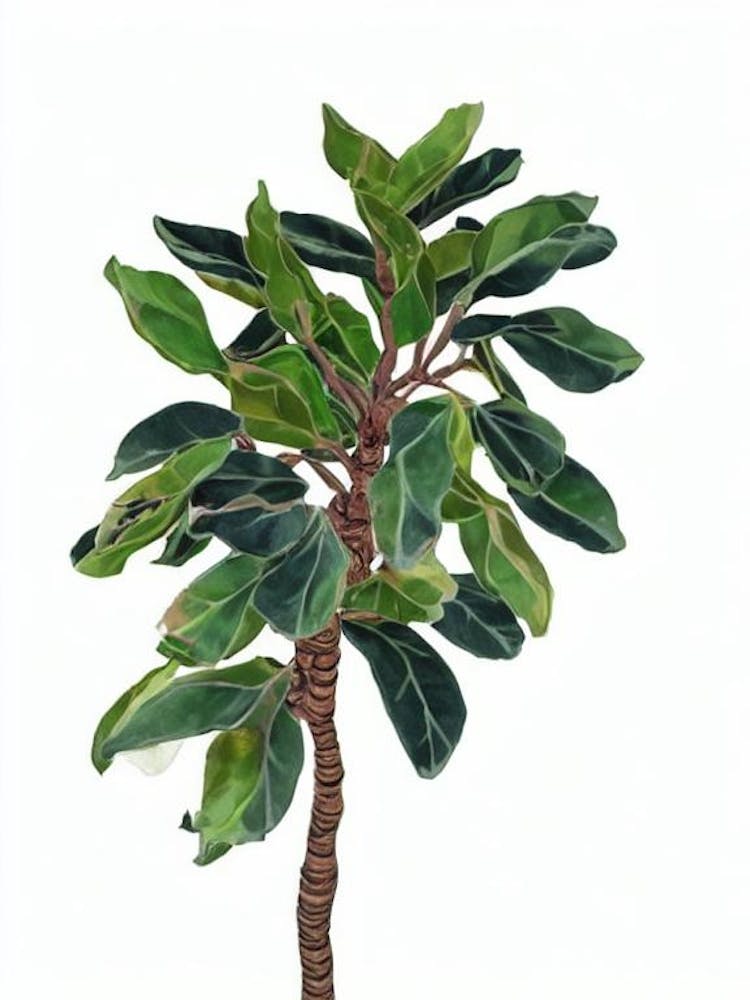 Madagascar Palm (Pachypodium Lamerei) Watercolor