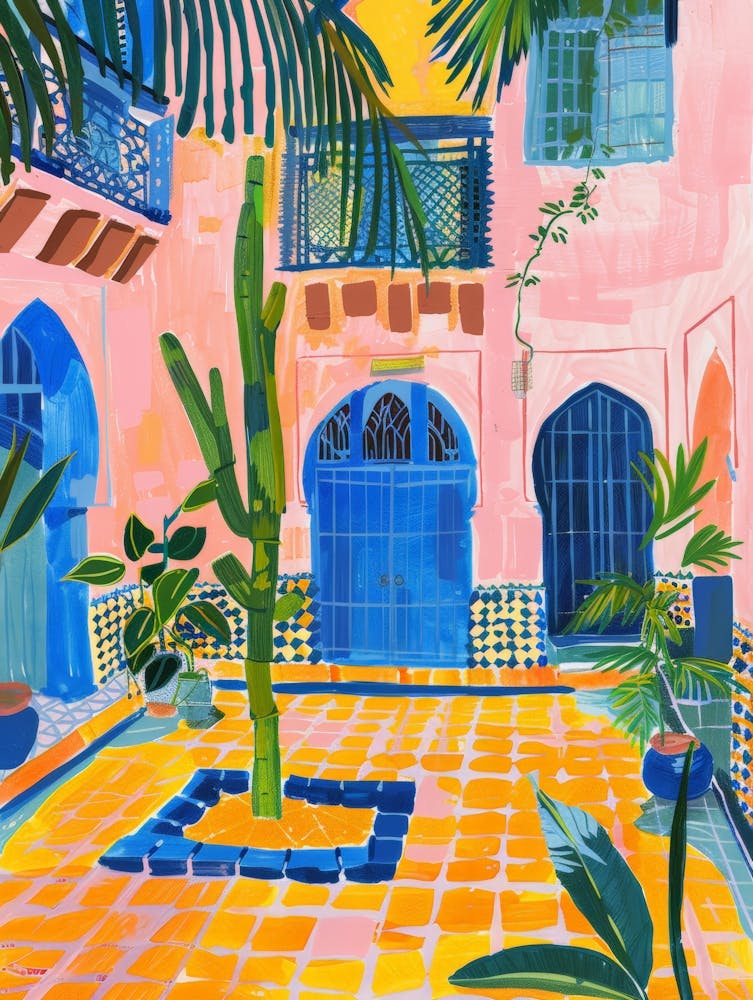 Courtyard In Morocco 1