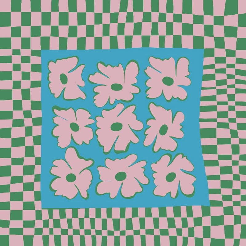 Pastel nature checkerboard