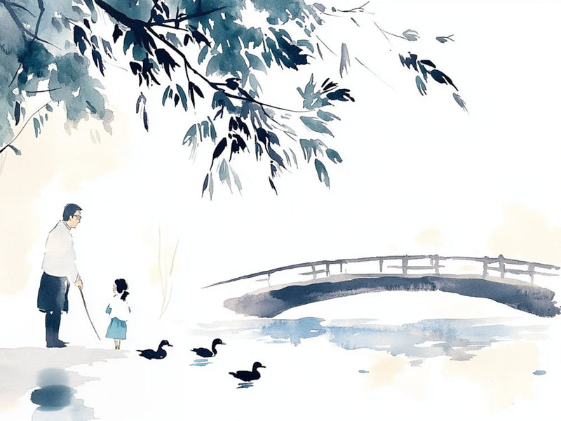 Bridge Over A Pond