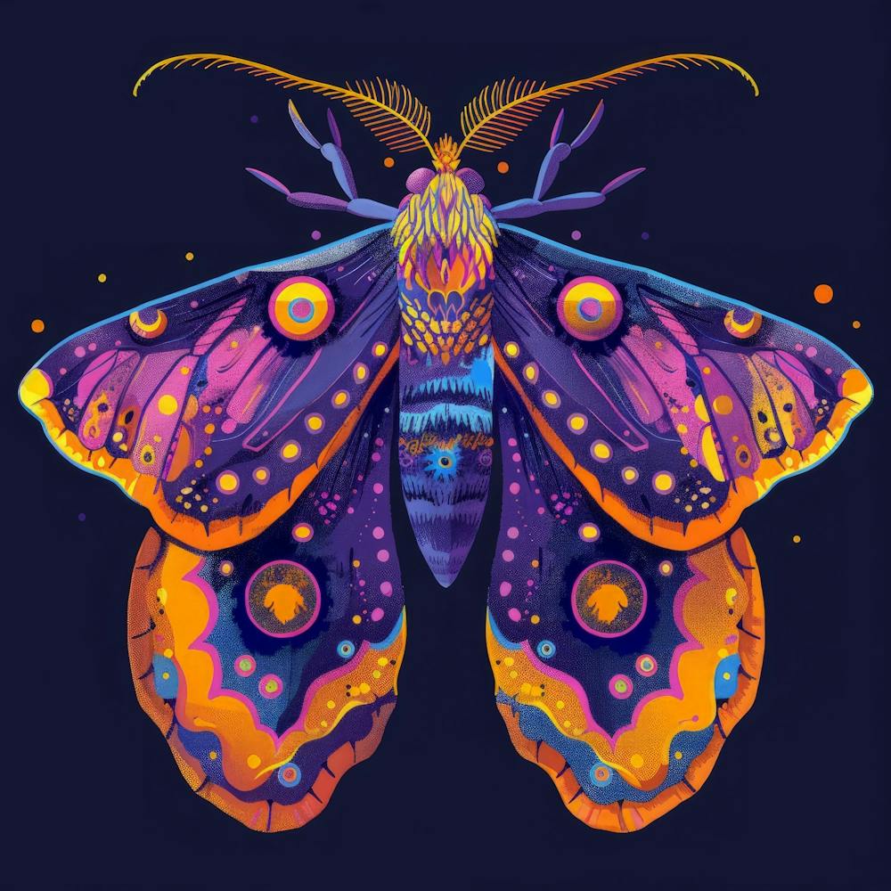 Psychedelic Moth