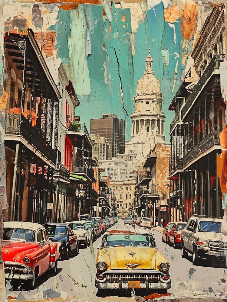 Retro New Orleans Collage 4