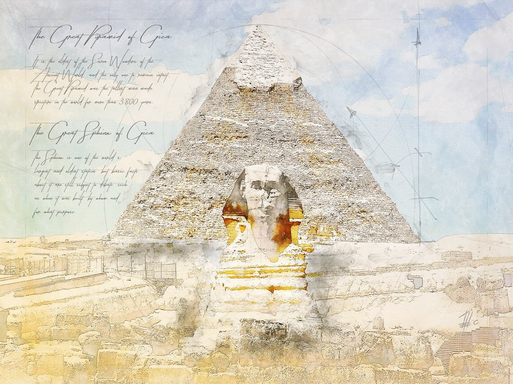 Ceops + Sphinx, Egypt