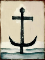 Anchor Symbol 1, Abstract Painting