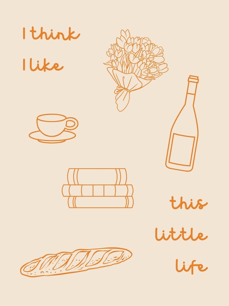 This Little Life Poster Orange