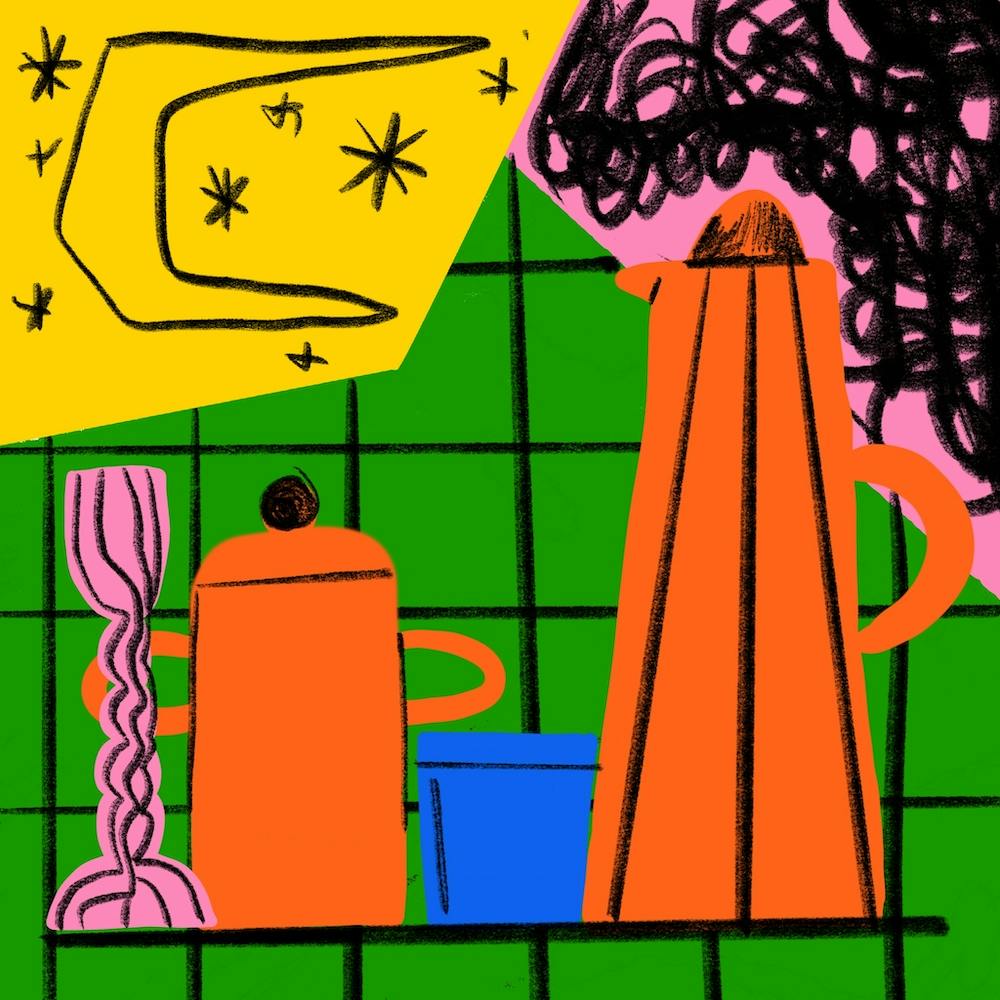 Teiera and mug of tea