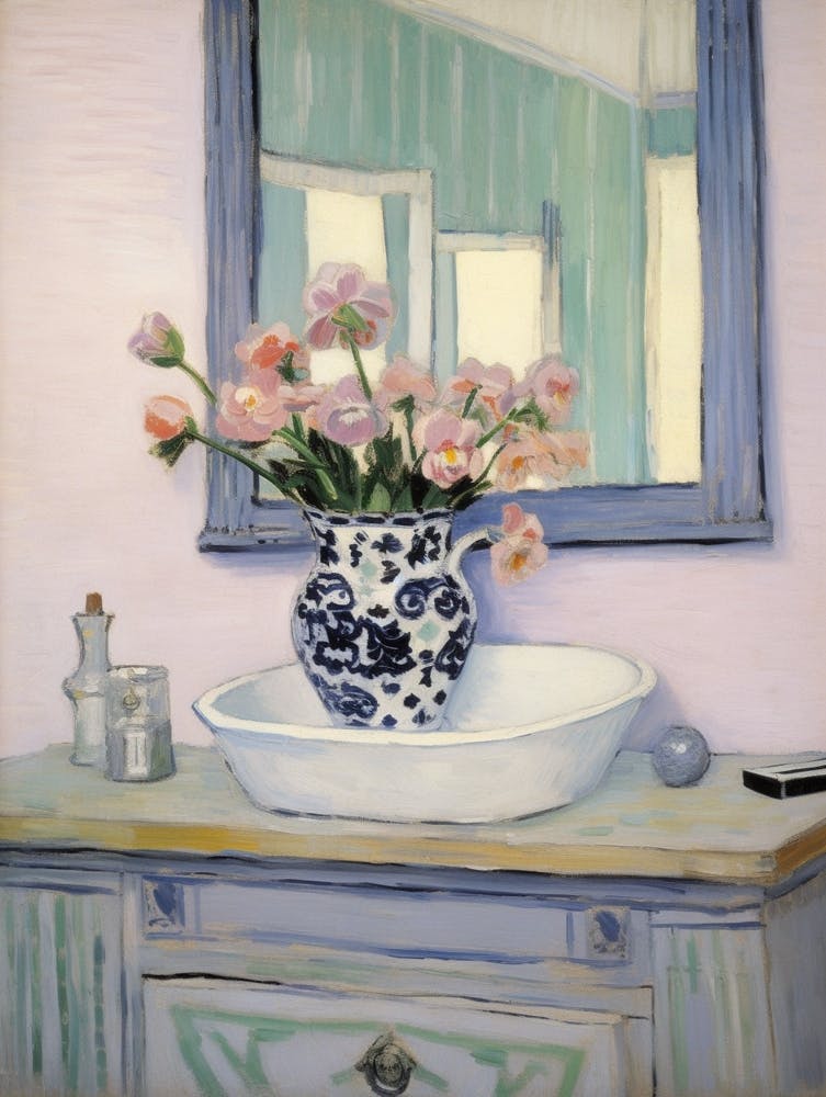 A Vase With Pansy, Flower Bouquet 2