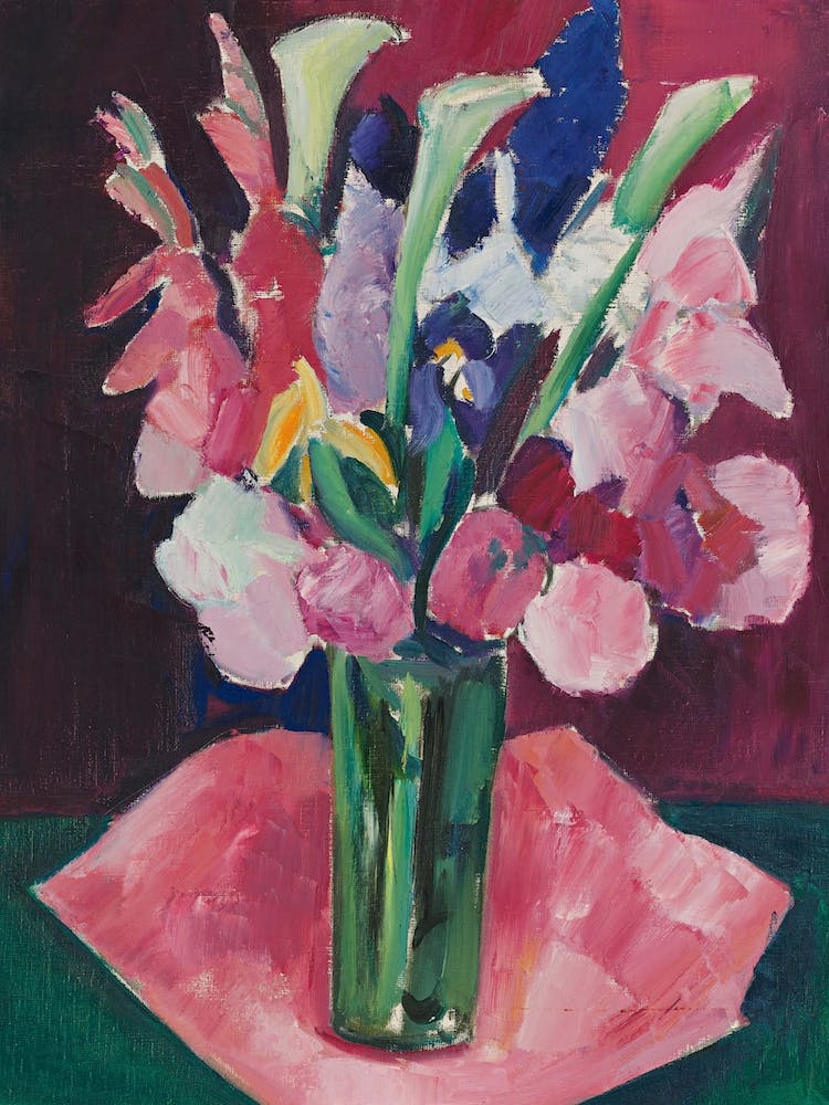 Flowers In A Vase, Marsden Hartley