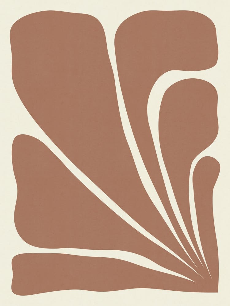 Five Leaf Plant / Mocha Mousse