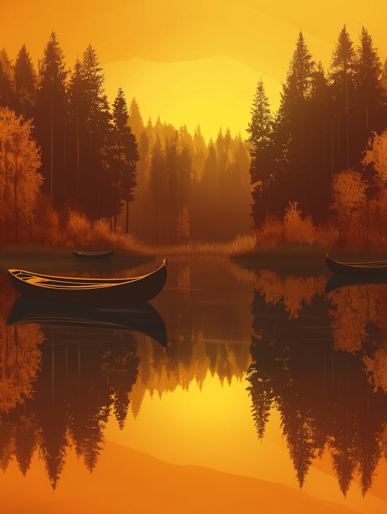 Sunset In The Forest 2