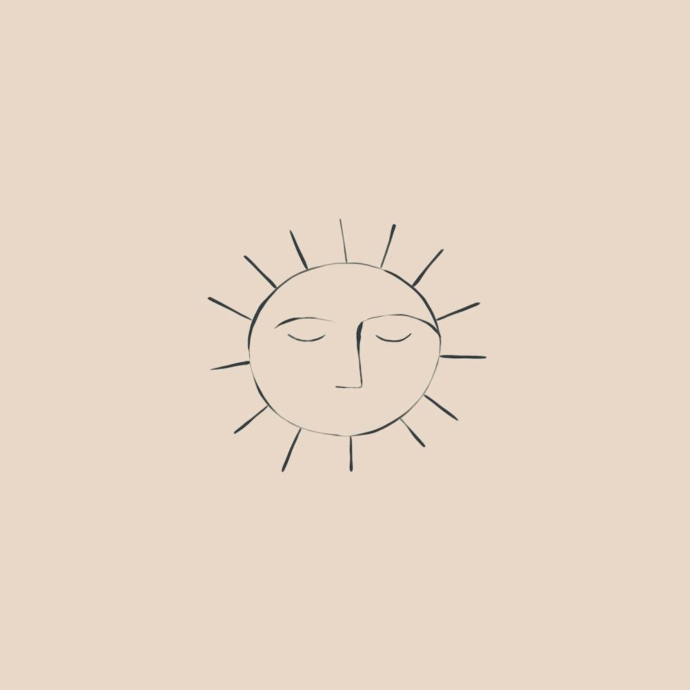 Sun with happy face