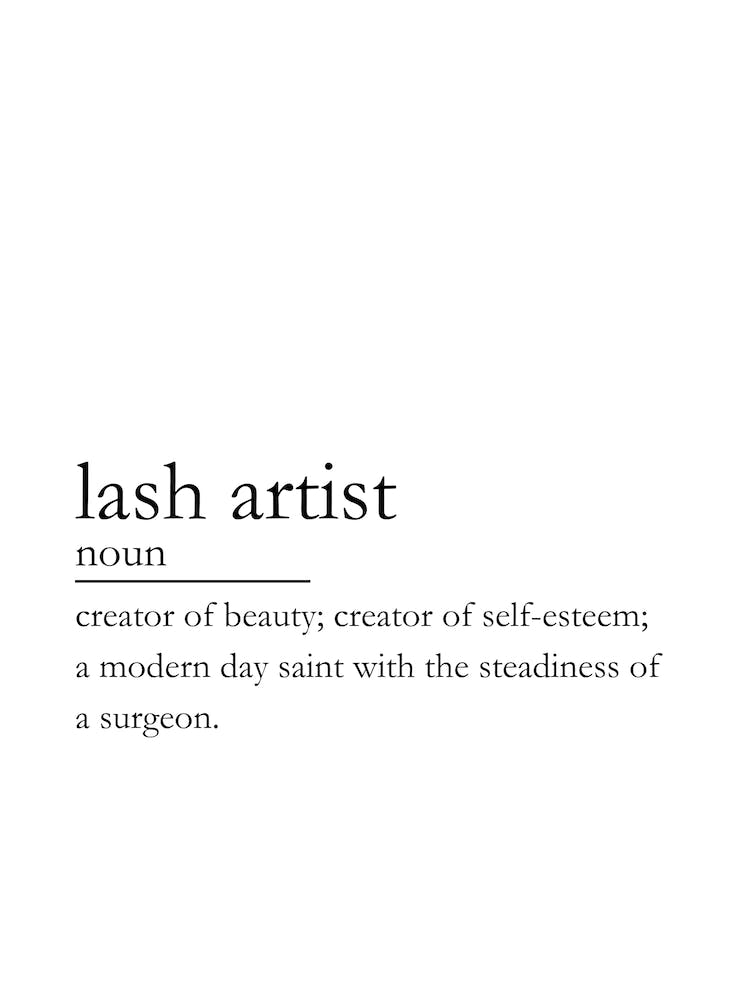 Lash Artist Definition Lash Decor