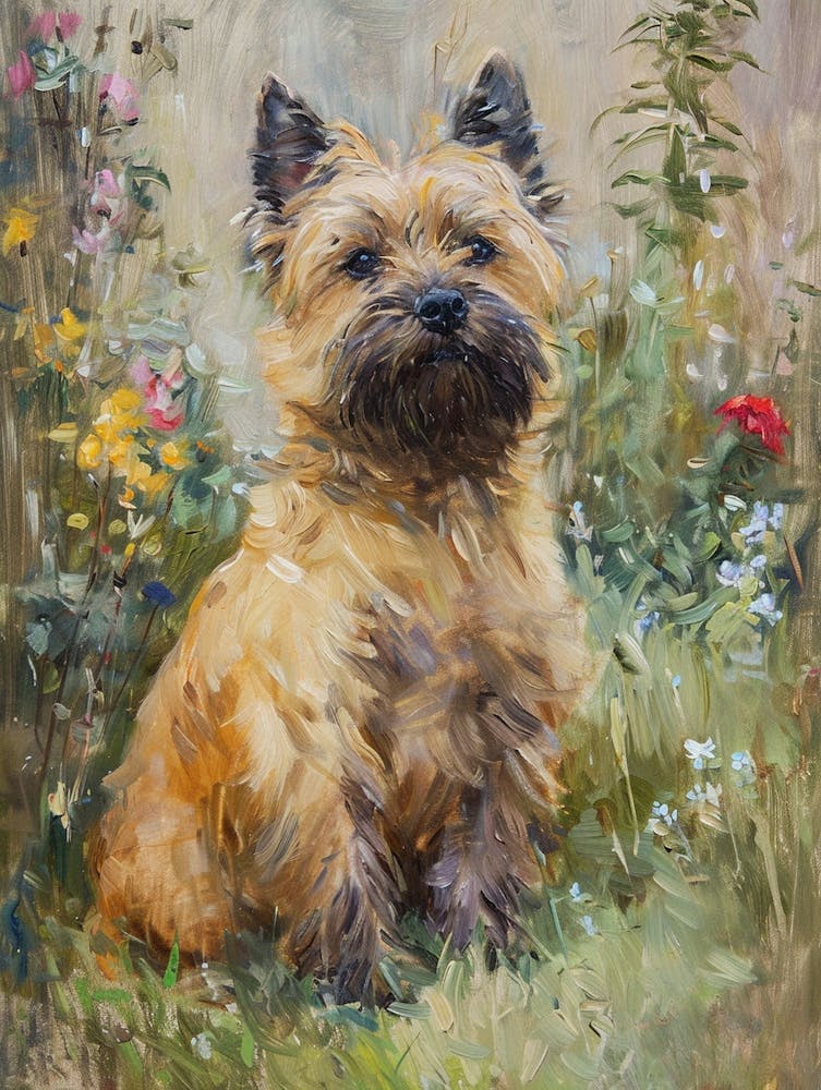 Cairn Terrier Acrylic Painting 3