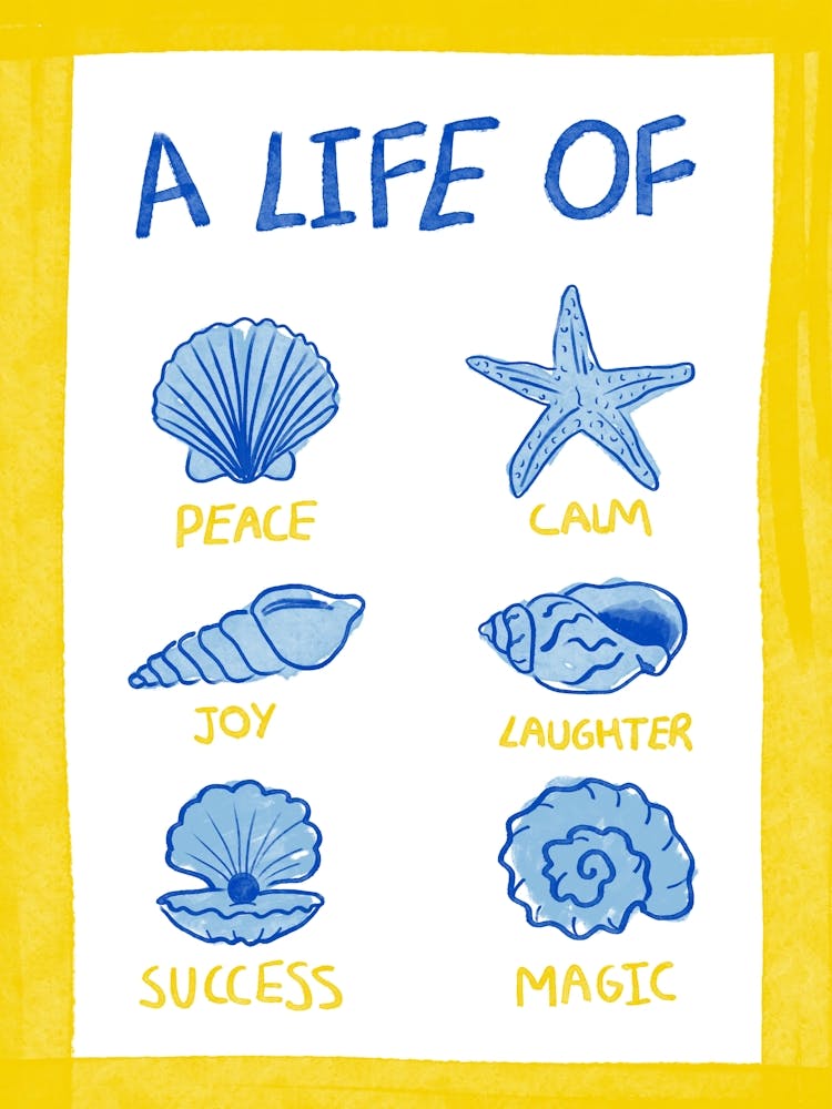 Summer Seaside Shell Affirmations