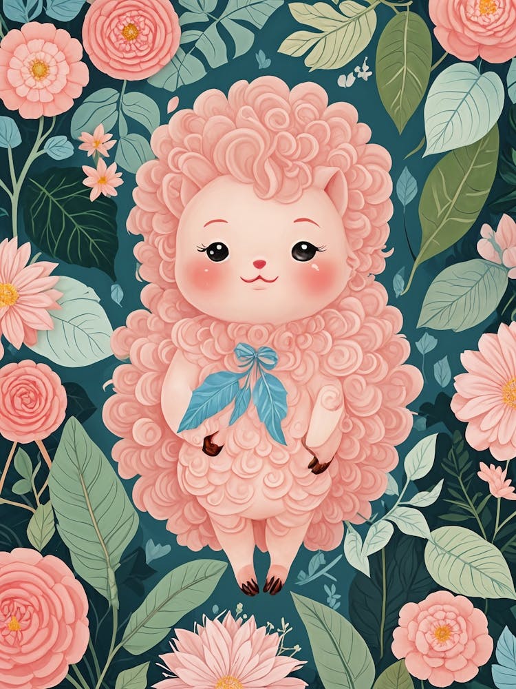 Pink Kawaii Lamb