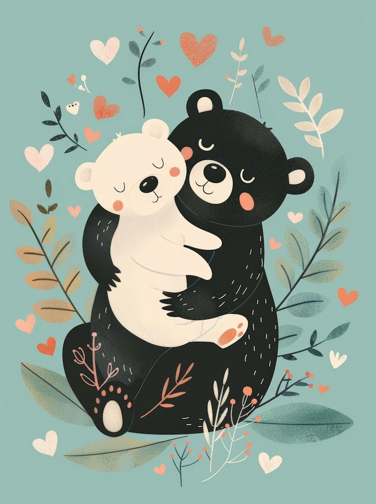 Bear Hug Canvas Print