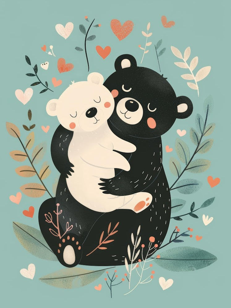 Bear Hug Canvas Print