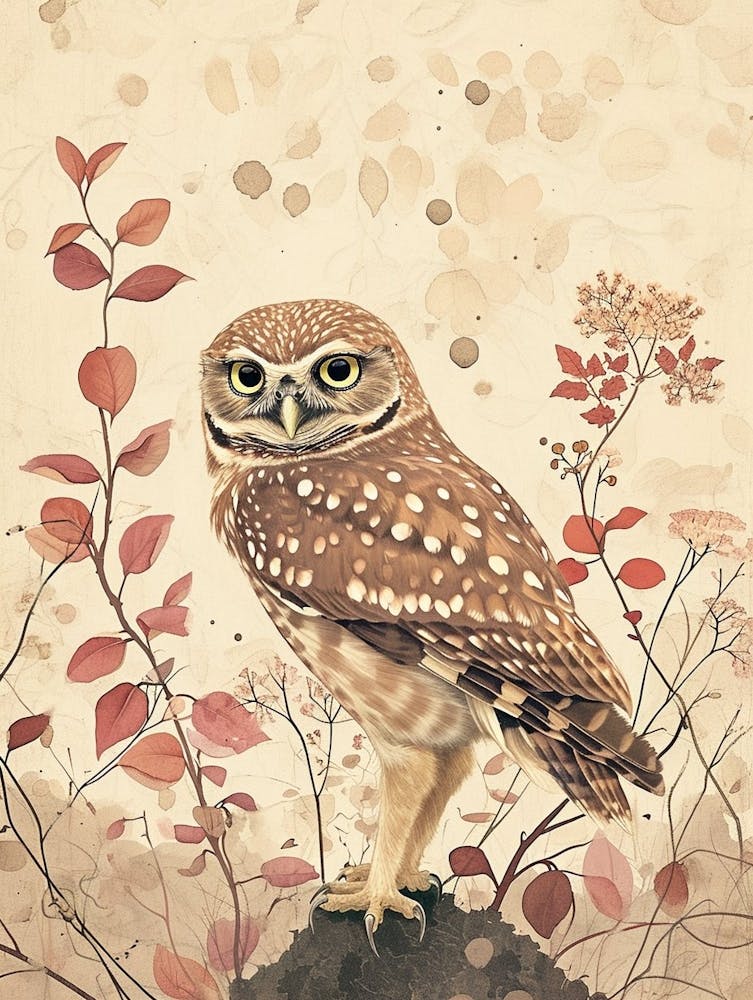 Burrowing Owl Painting 4