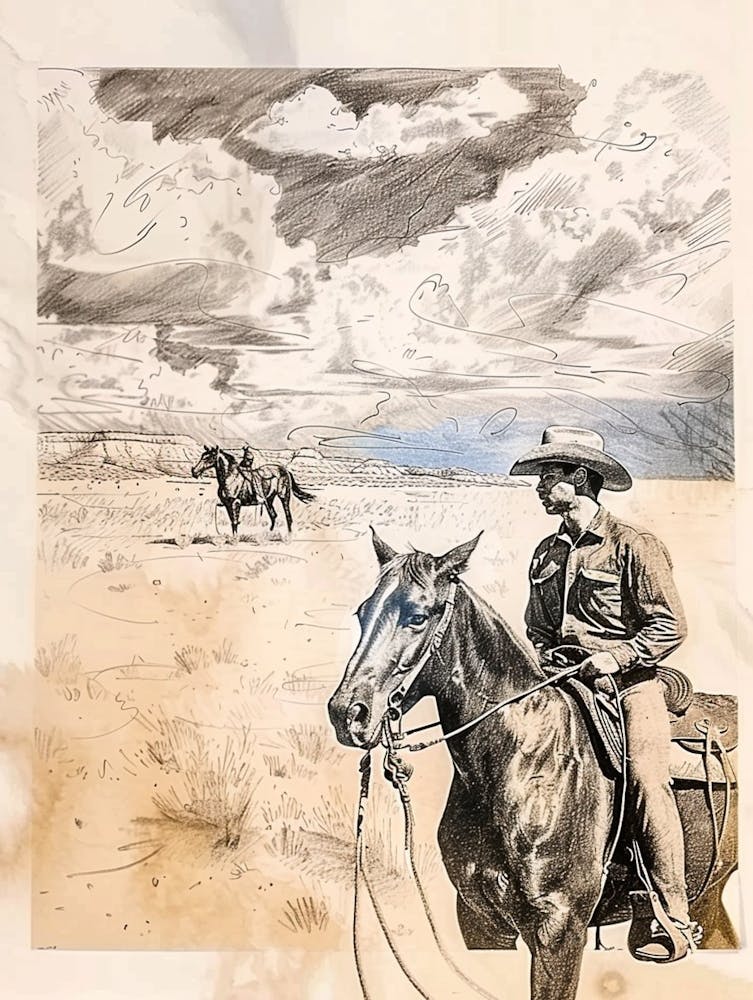 Big Sky Country Cowboy-Collage 1