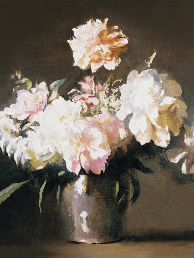 Peonies Vintage Floral Art