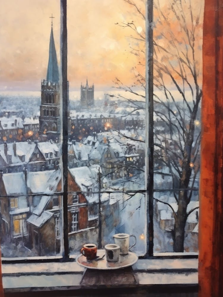 Winter Cityscape Cardiff United Kingdom 1