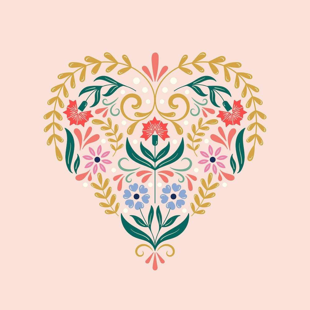 Folk Heart Square