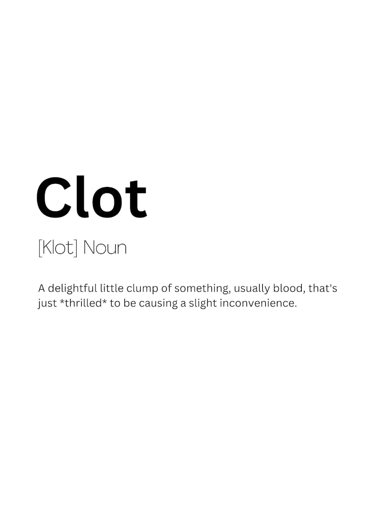 Clot Definition Meaning