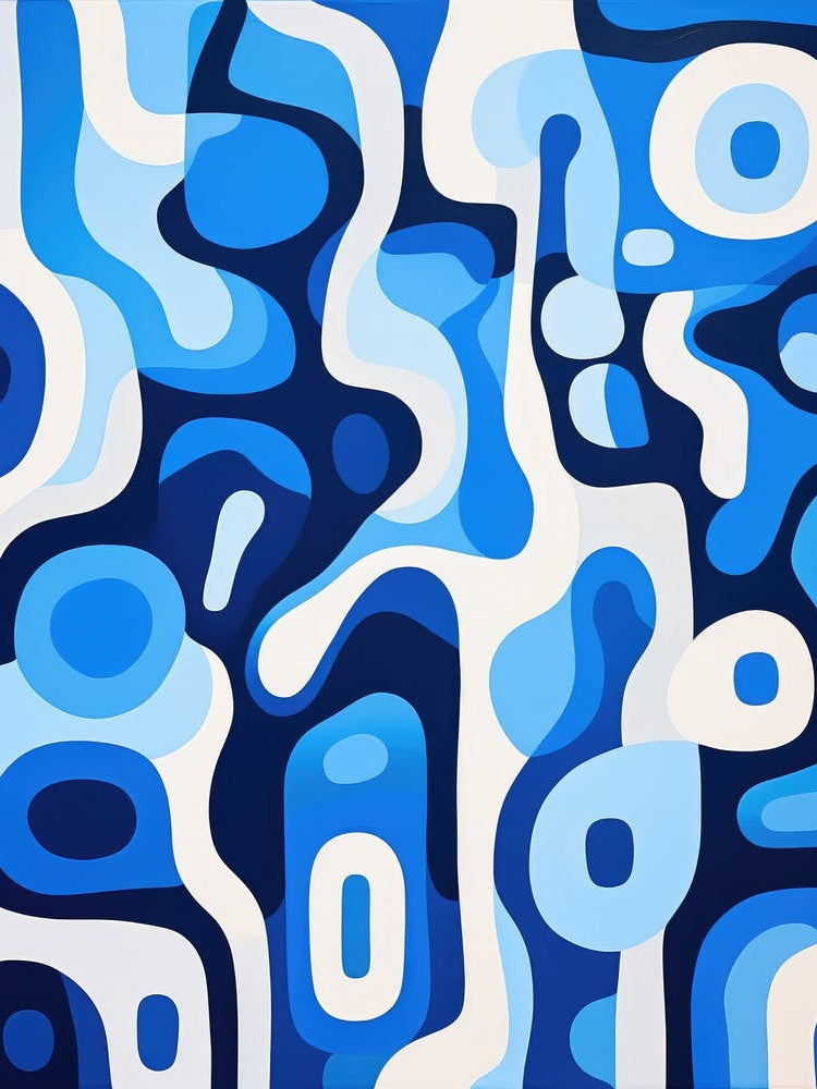 Abstract Blue Abstract Painting