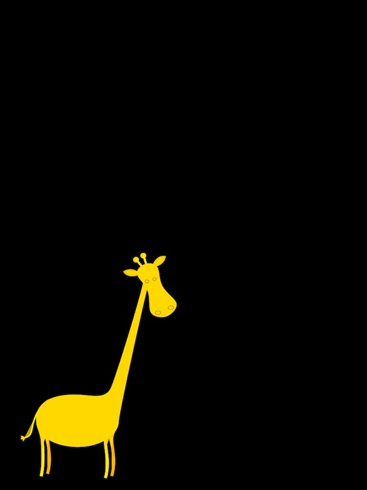 Small Contrast Giraffe