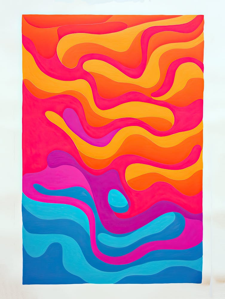 Rippling Code Digital Psychedelic Matrix