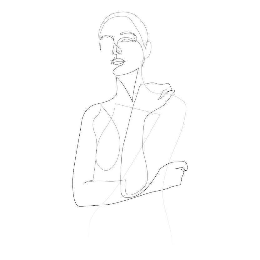 Shy Silhouette Square