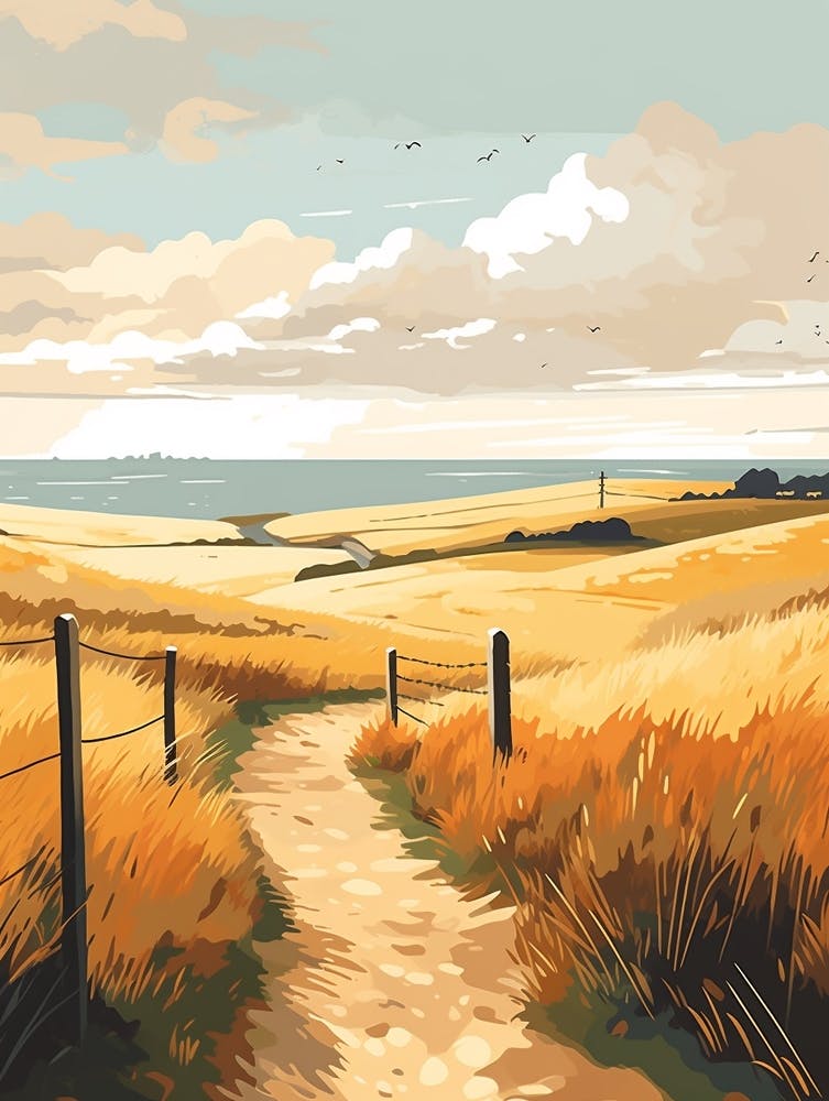 The Saxon Shore Way England 1 Hiking Trail Landscape