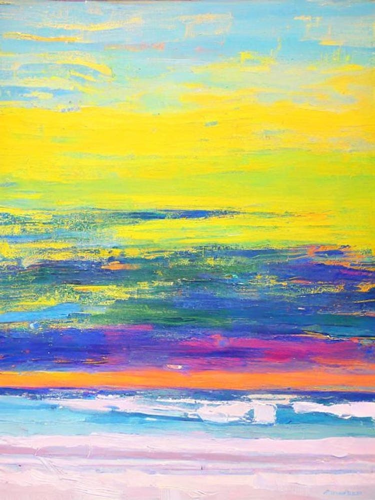 Kennebunk Beach, Maine Bright Abstract