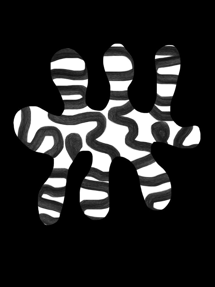 Black And White Abstract Art