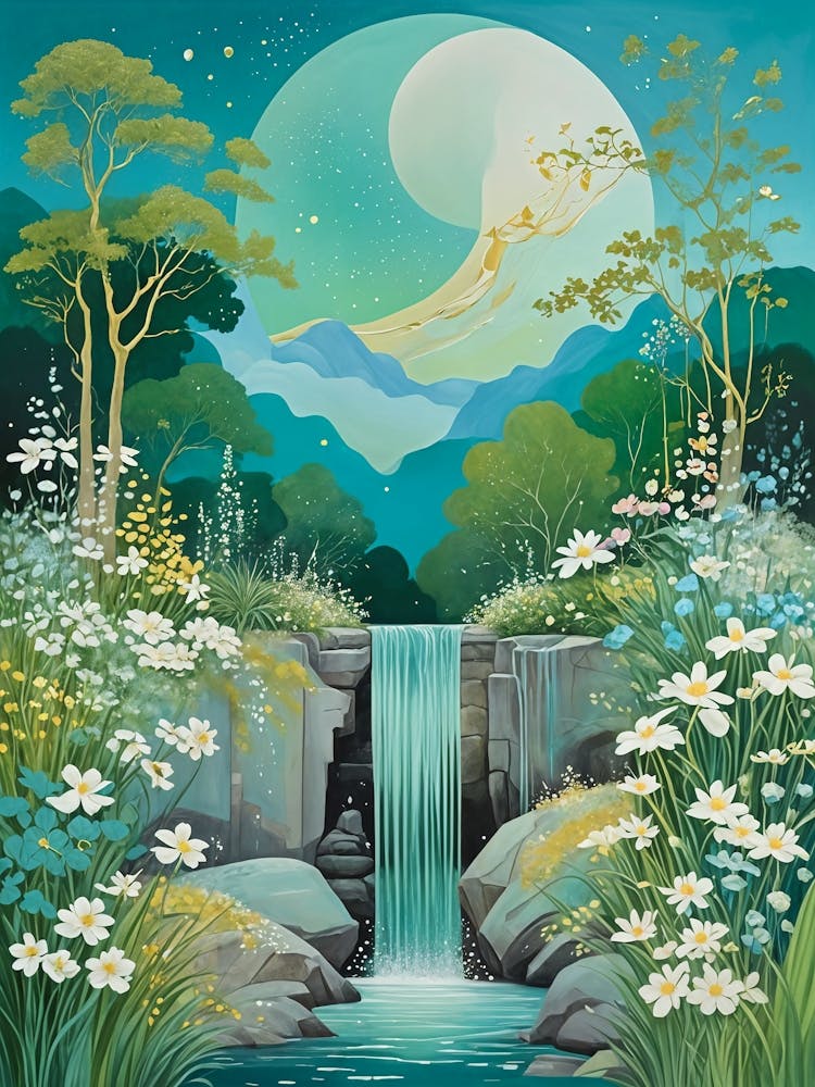 Full Moon Waterfall no2