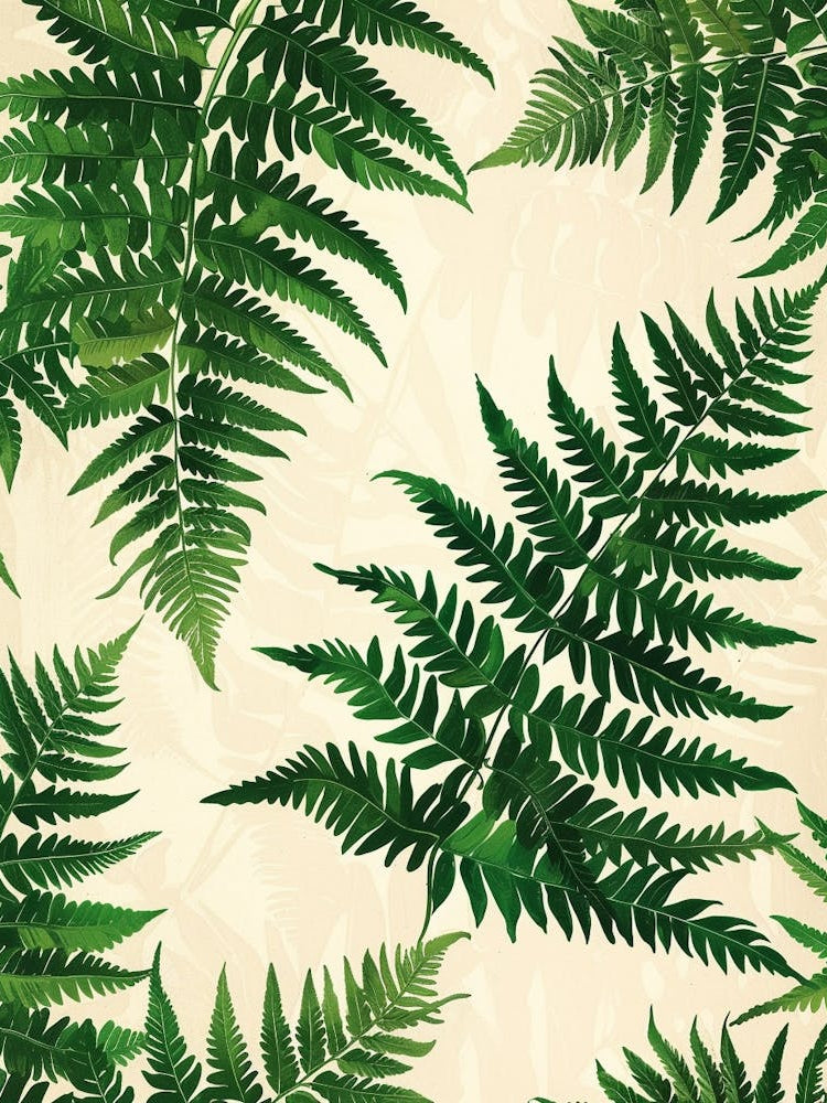 Pattern Poster Walking Fern 2