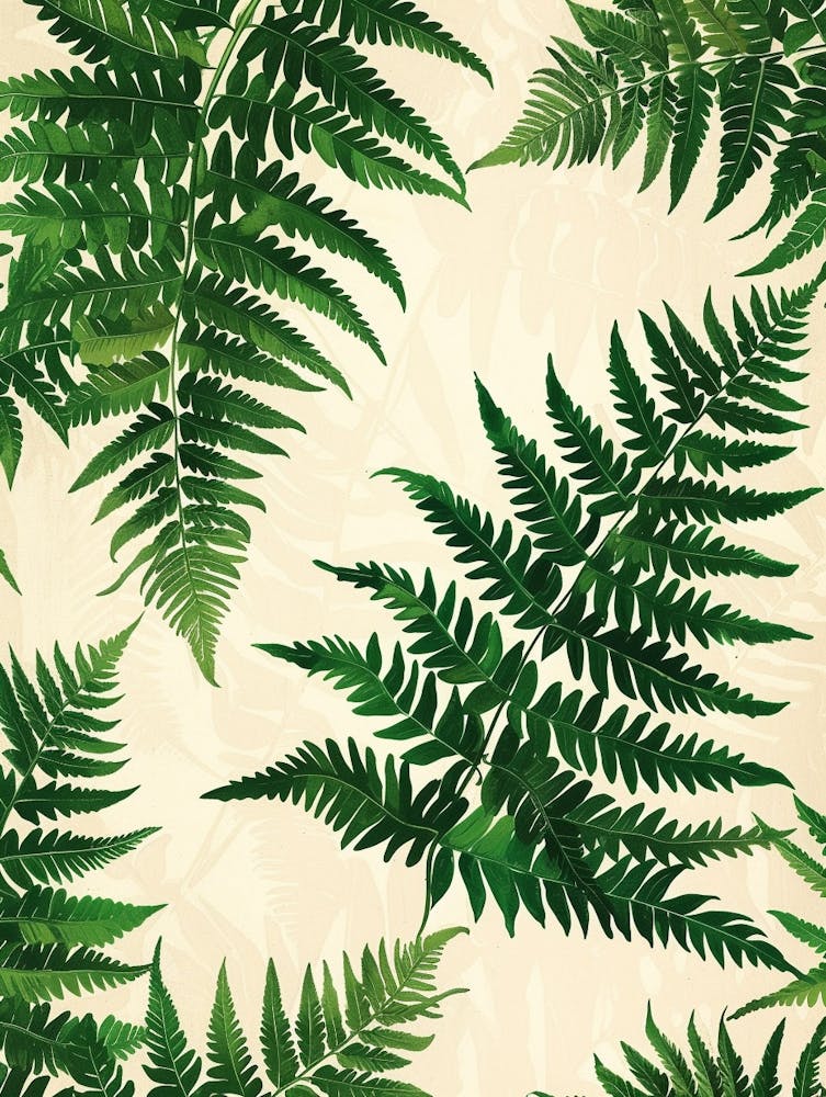 Pattern Poster Walking Fern 2