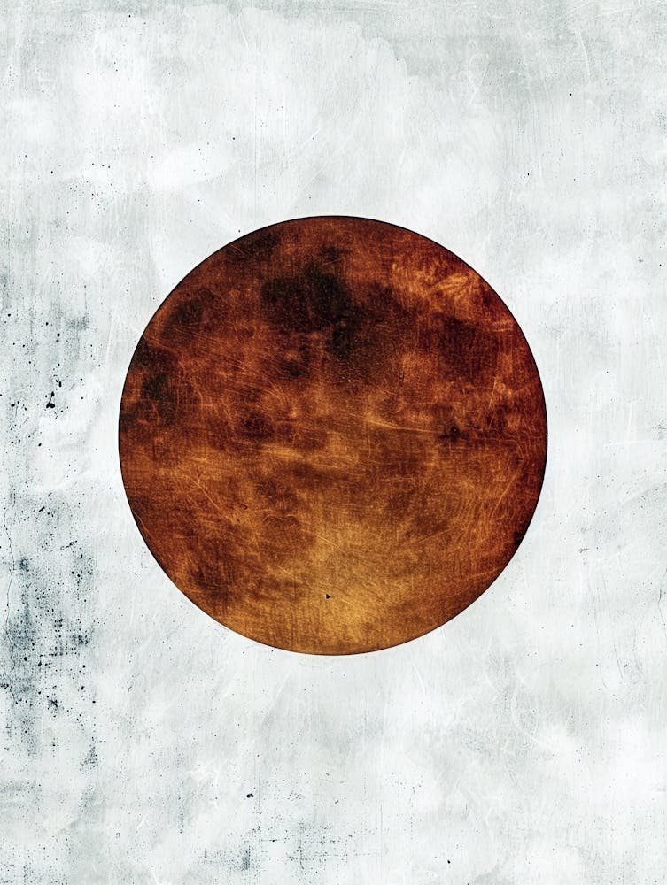 Moon Of Japan, Minimalist, Bauhaus