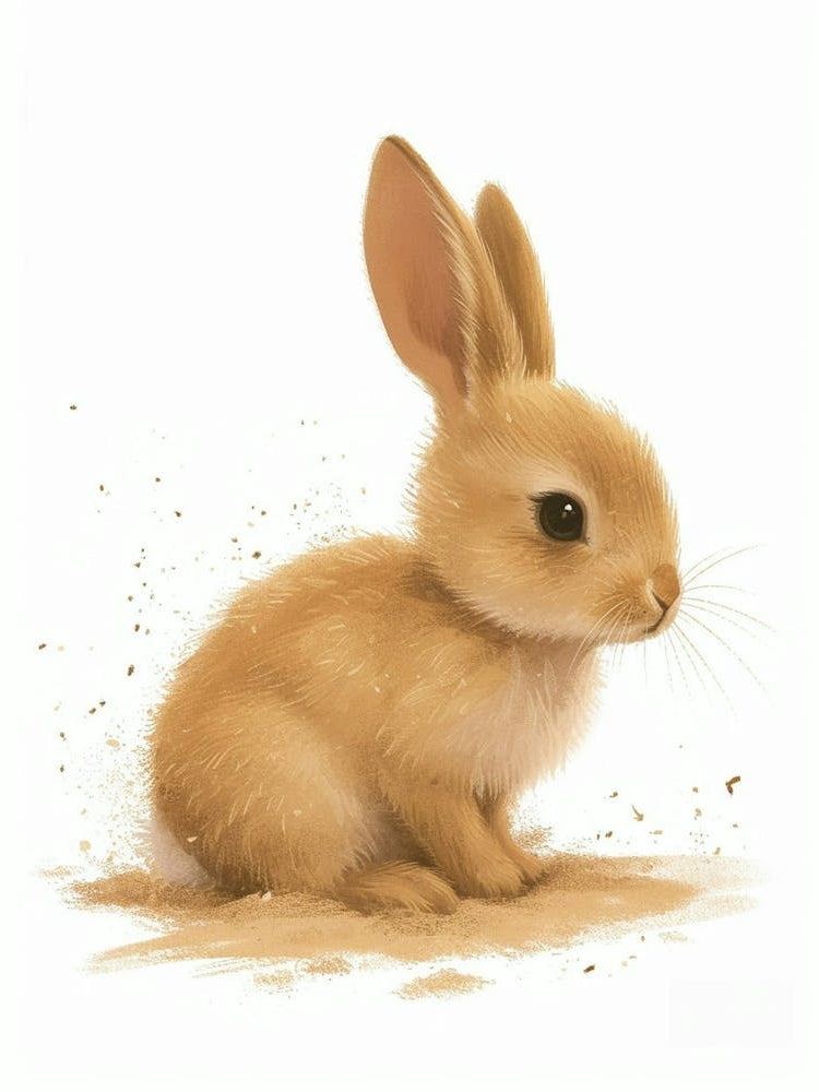 Mini Rex Rabbit Nursery Illustration 4