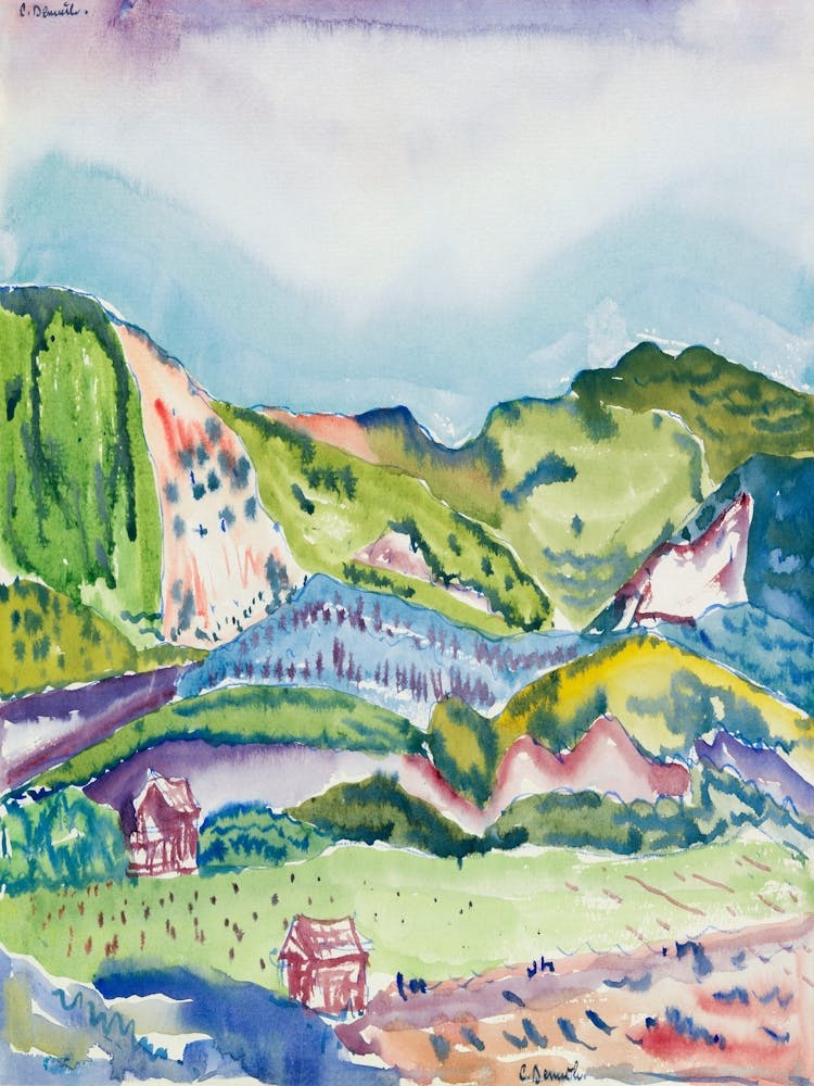 Aquarell-Landschaft