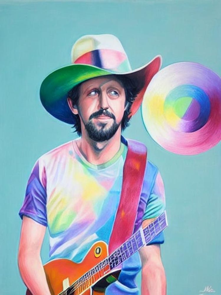 Jason Mraz Colourful Illustration