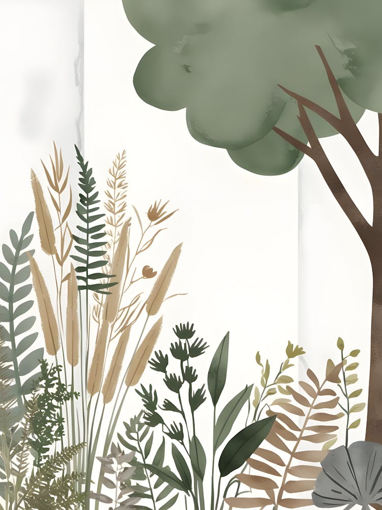 Wildflowers And Trees