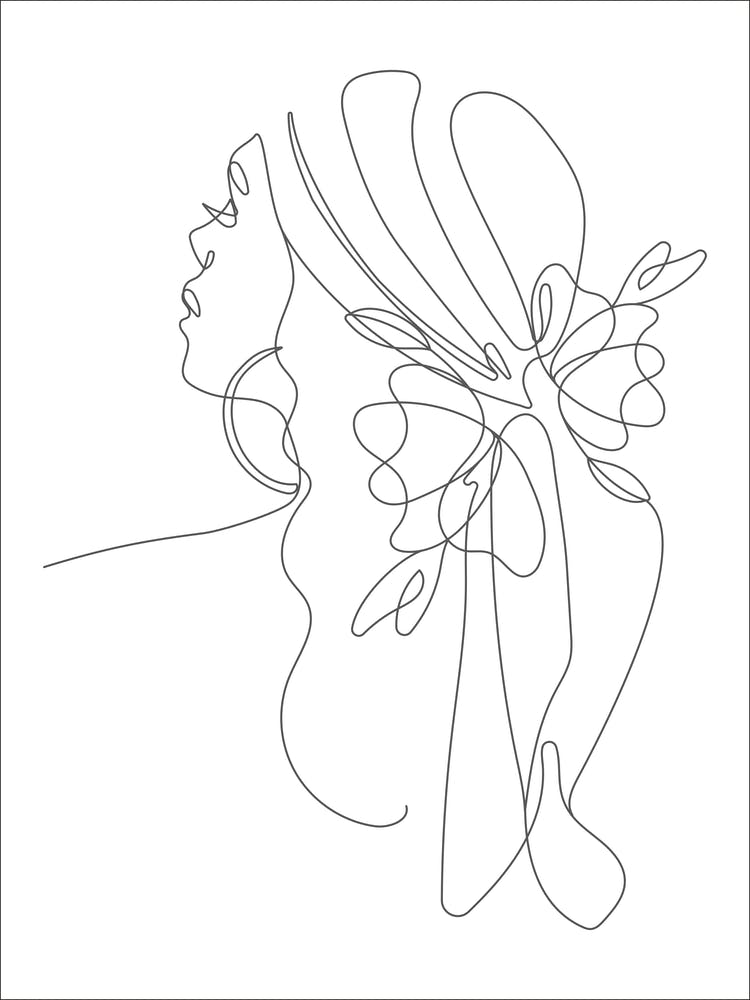 Portrait Of A Woman Minimal Line