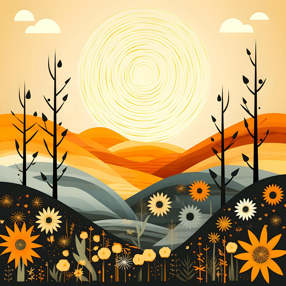 Sunflowers In The Field