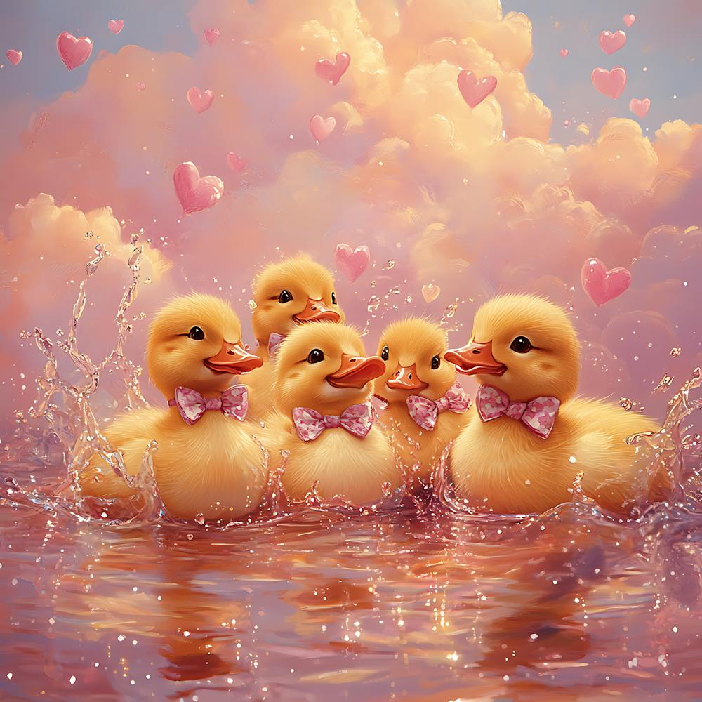 Ducks In The Water 9