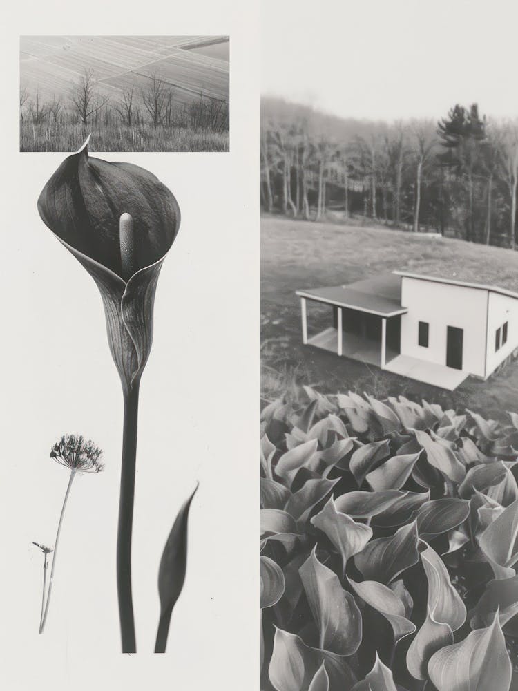 Calla Lilly Flower Photo Collage 4
