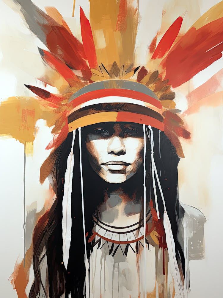 Mystic Feathered Rhythms, Boho Art Style