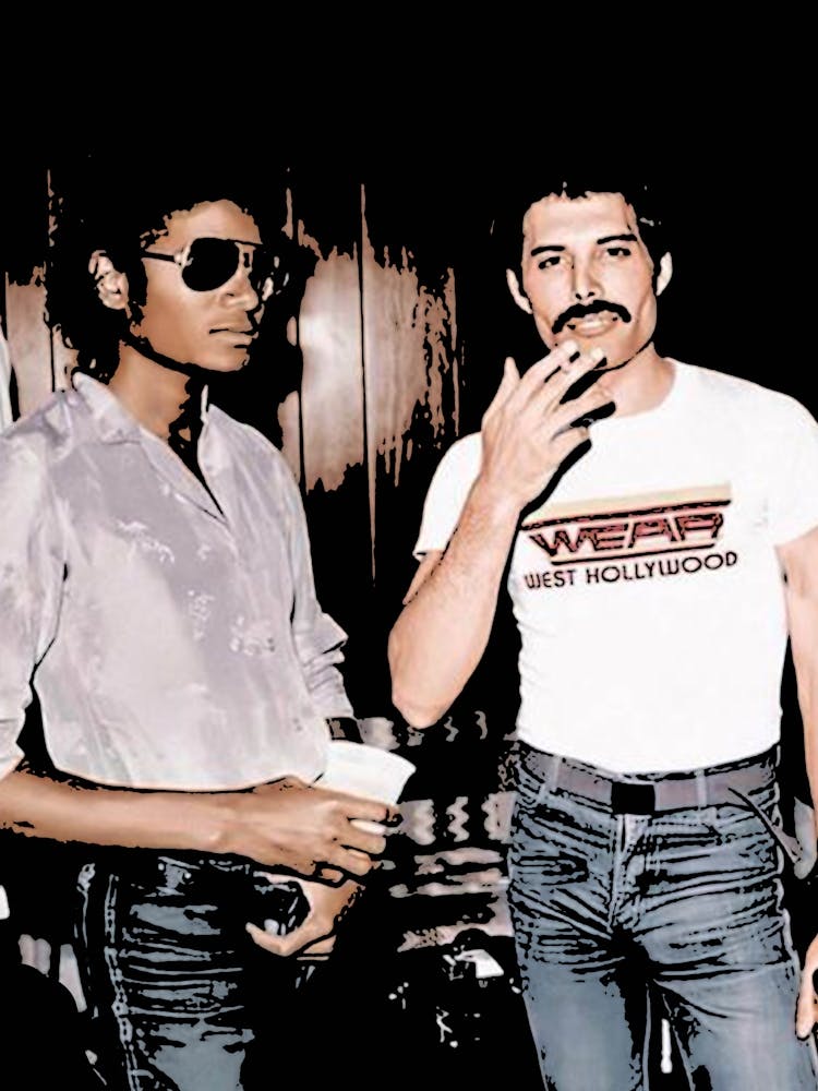 Freddie Mercury queen and Michael Jackson 1