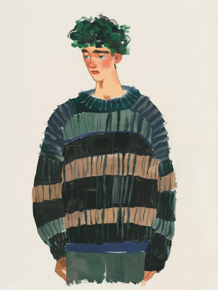 Jeune Homme En Pull